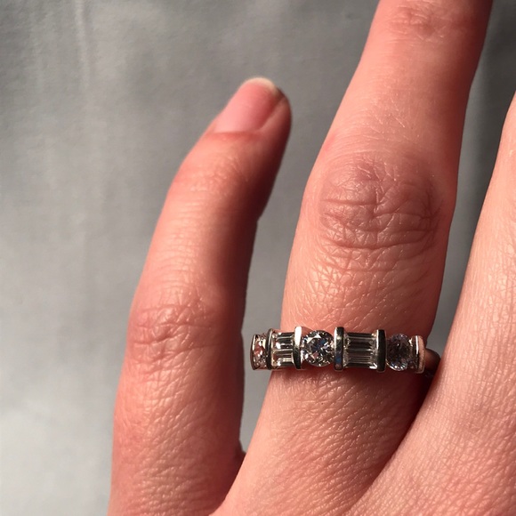 Silver plated, CZ Ring - Picture 3 of 5